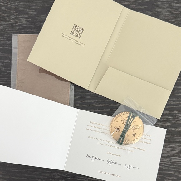 David Yurman Gold Angel Ornament 2025 - Picture 9 of 9